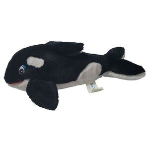 Sea World Shamu Killer Whale Plush 10 inch Orca Black White Ocean Stuffed Animal
